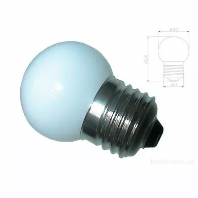 Лампа светодиодная  d-45 3LED Е27