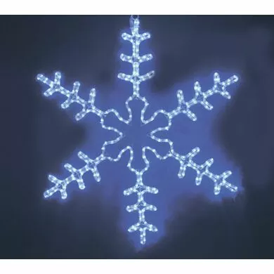 Фигура световая Снежинка  цвет LED синий, размер 95*95